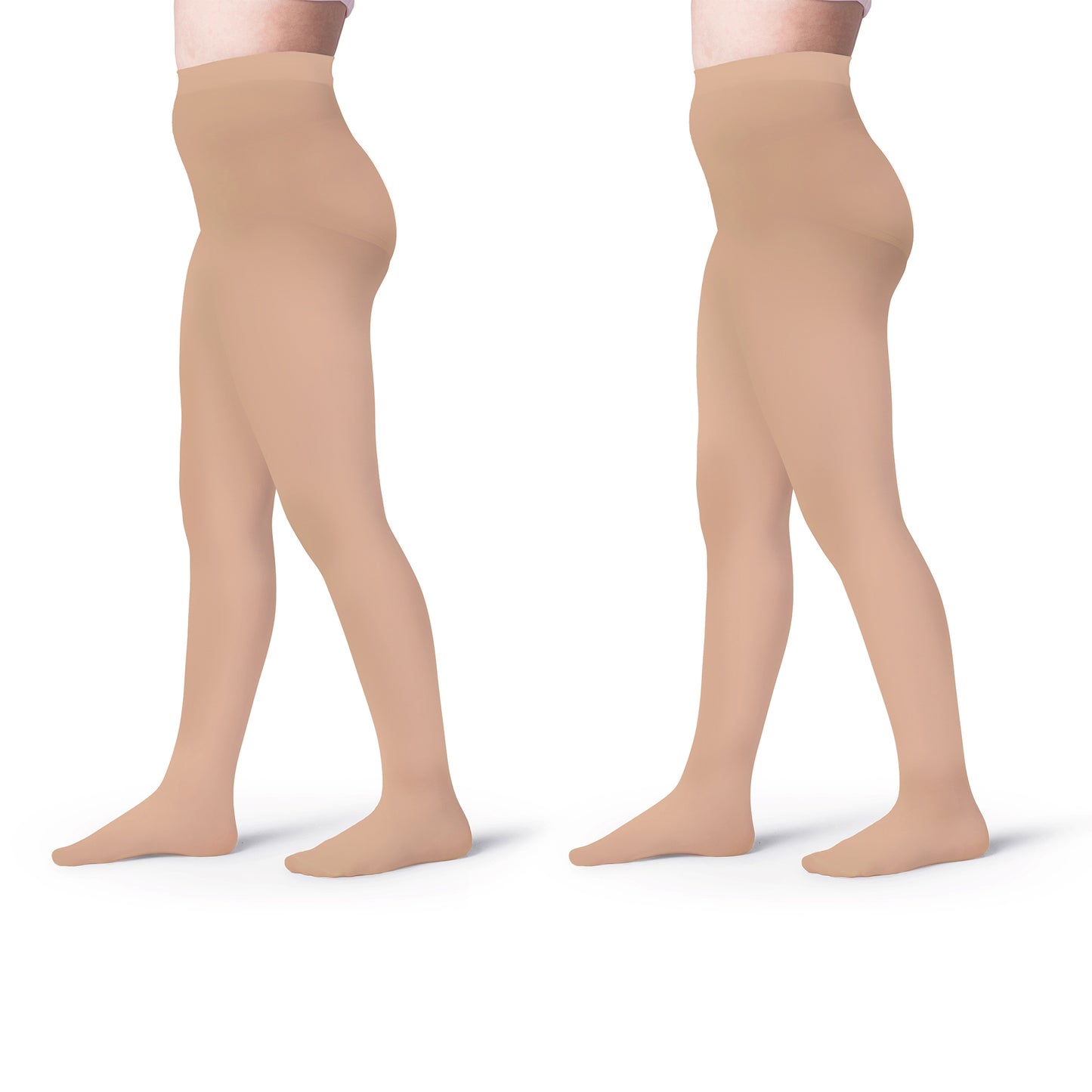 Girls Opaque Footed School Tights- 2 Pairs