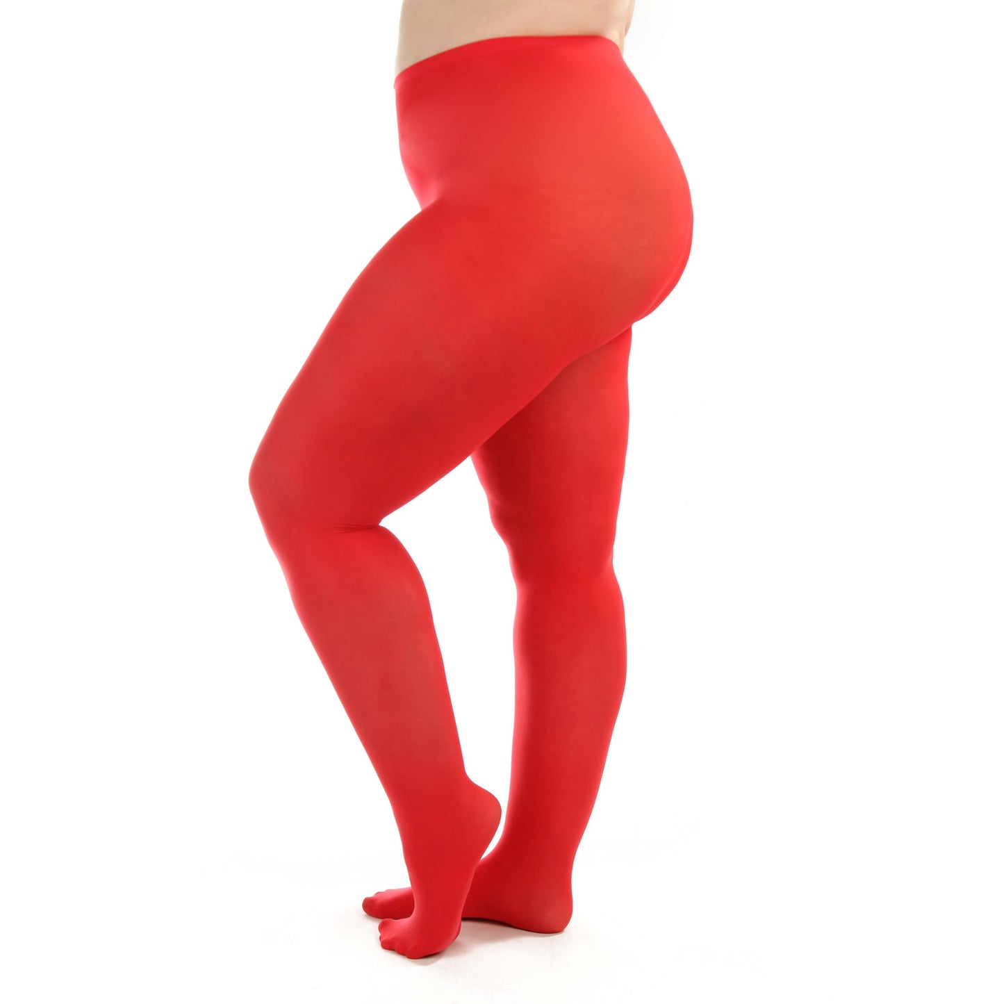 Women's Opaque Plus Size Tights 60 Denier Nylons - 2 Pairs