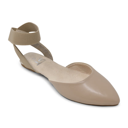 Silky Toes Foldable Flats for Women Dress Ankle Strap Shoes with Purse