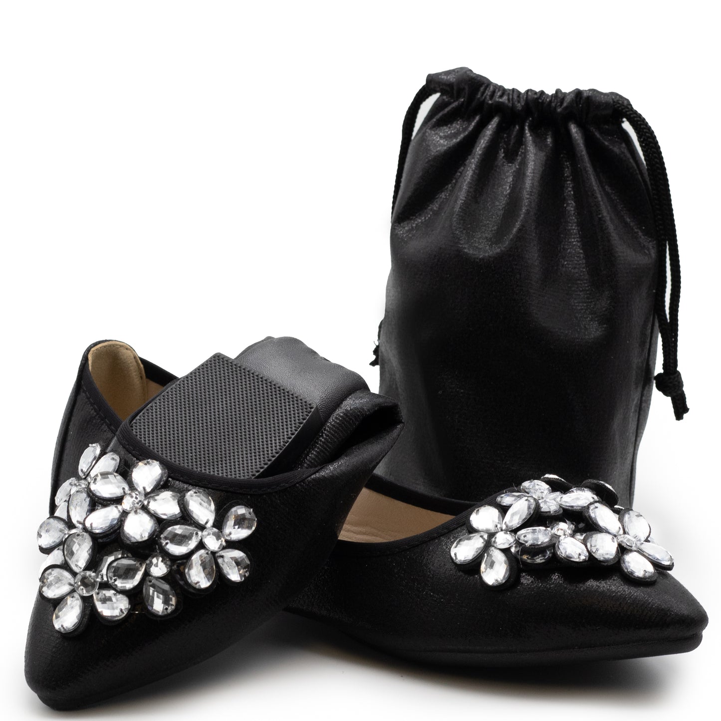 Silky Toes Foldable Flats for Women Dressy Ballet Shoes for Purse