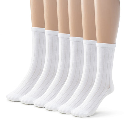 Women's Bamboo Ribbed Crew Socks