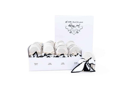 PRE-ORDER Foldable Flats Party Box | 20 Pairs of CUSTOM COLOR Flats in White Display Box