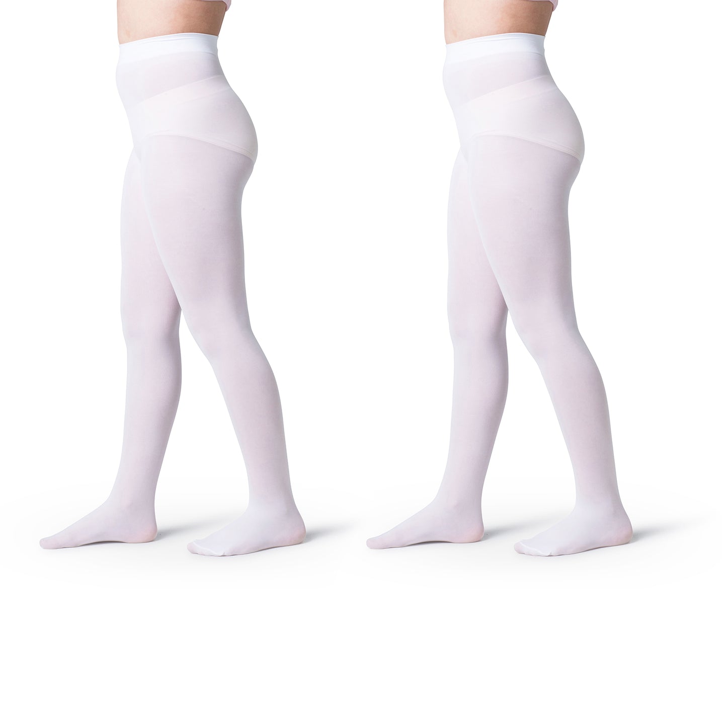 Girls Opaque Footed School Tights- 2 Pairs