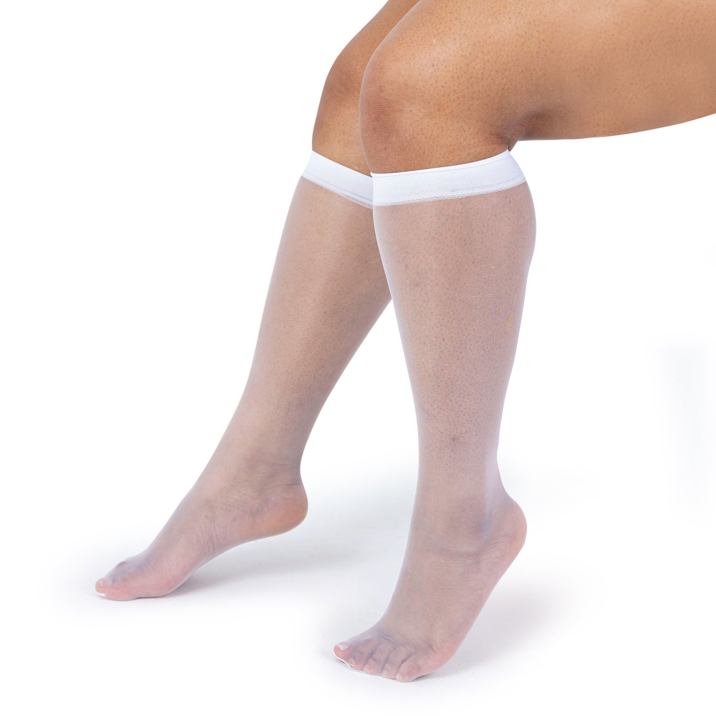 Women's Plus Size Sheer Knee High Socks- 6 Pairs