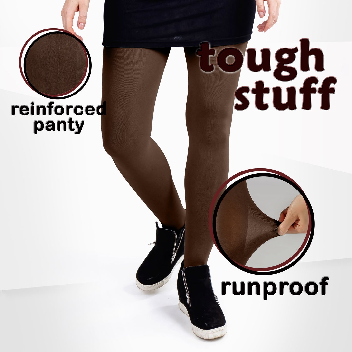 Women's Opaque Microfiber Comfort Tights