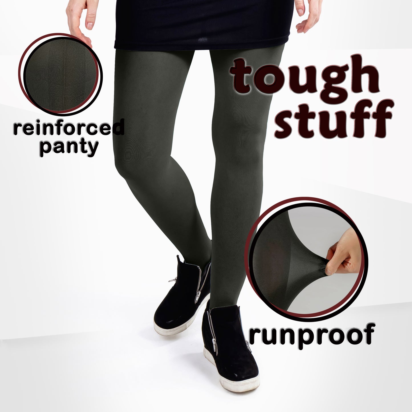 Women's Opaque Microfiber Comfort Tights