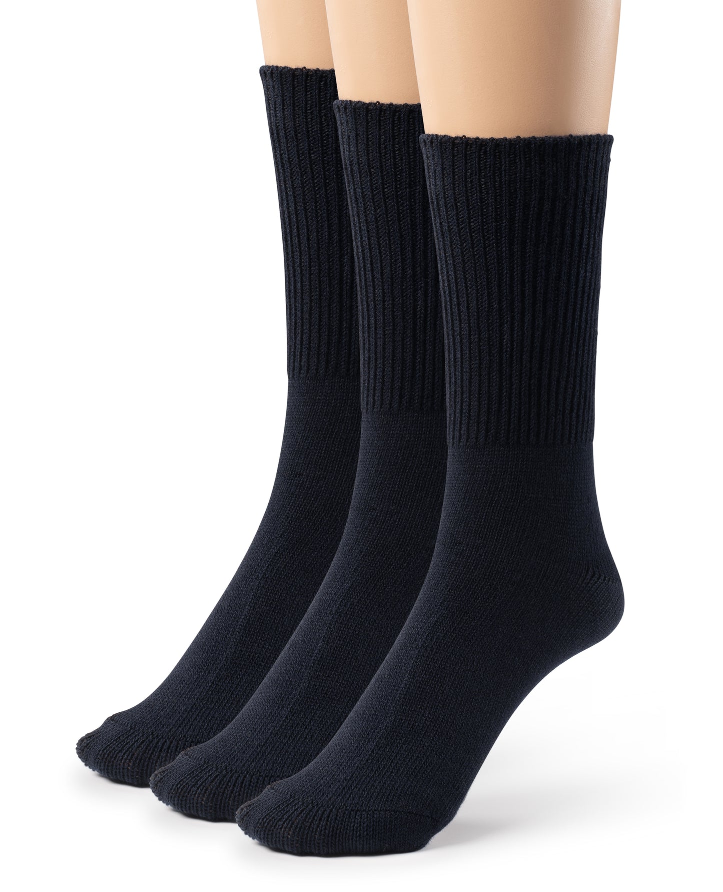 Men's Bamboo Diabetic Seamless Non-Binding Crew Socks