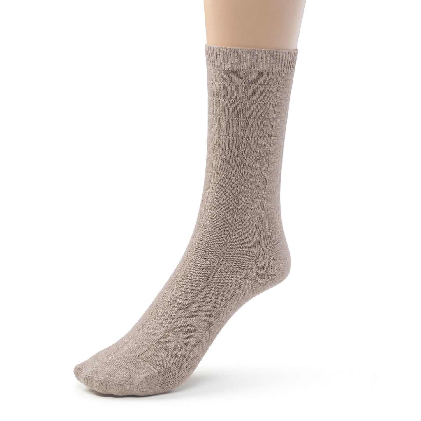 Kids Bamboo Textured Crew School Socks