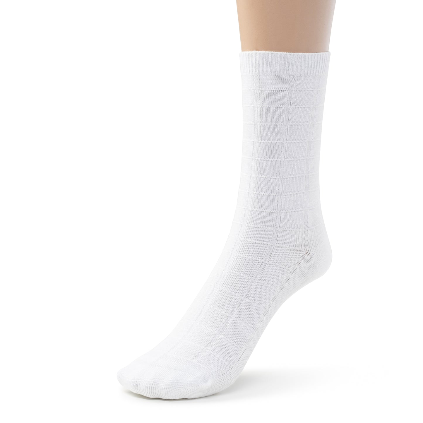 Kids Bamboo Textured Crew School Socks