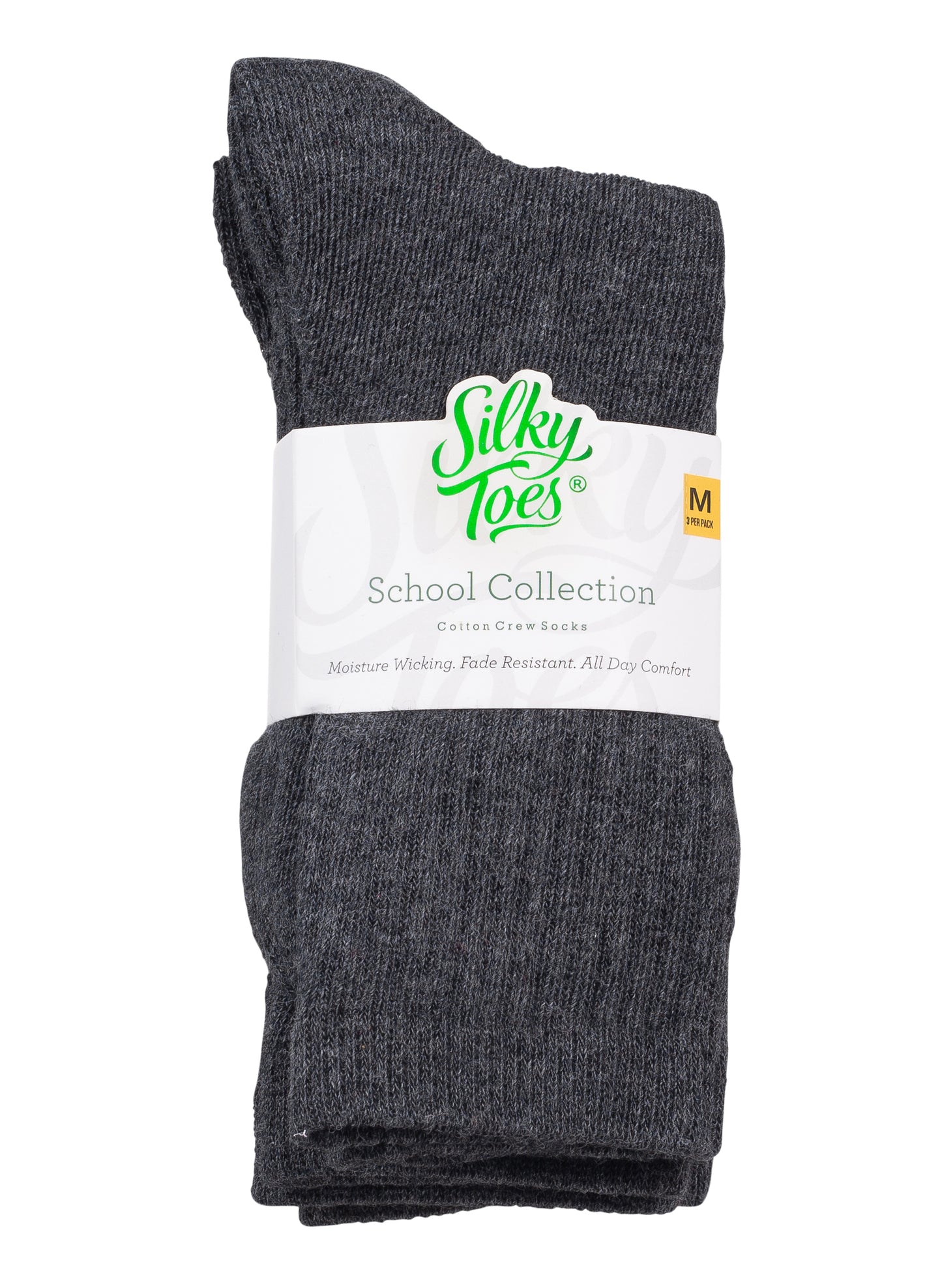 Boys Cotton School Crew Socks- 3 Per Pack