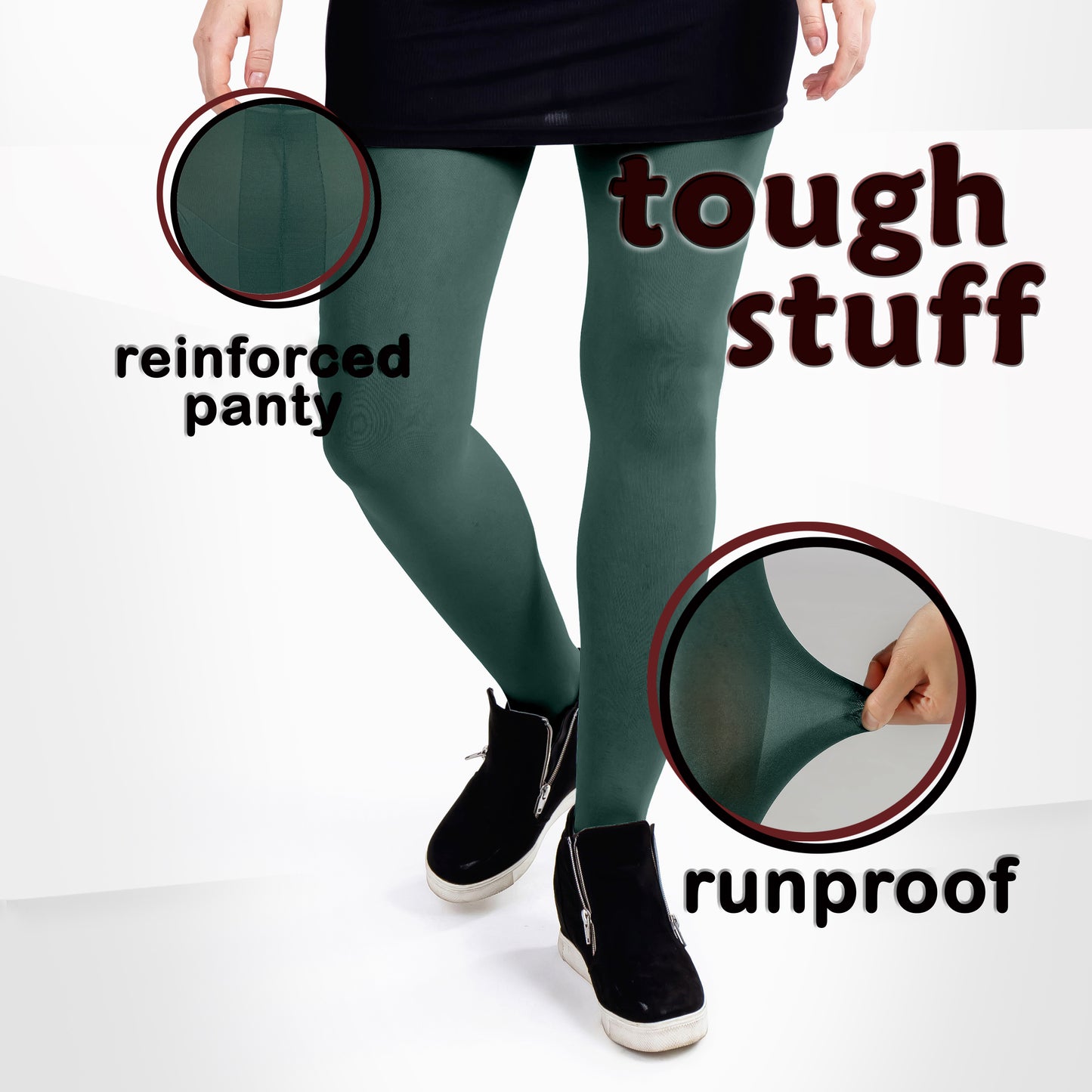 Women's Opaque Microfiber Comfort Tights