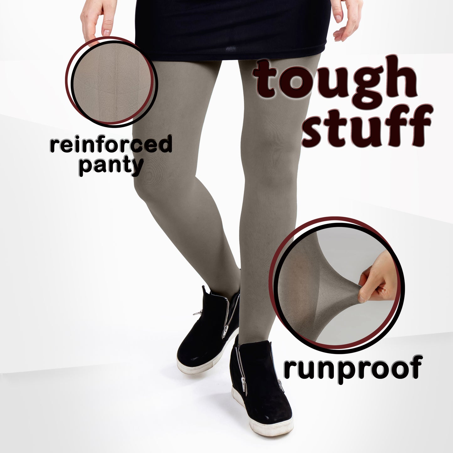 Women's Opaque Microfiber Comfort Tights