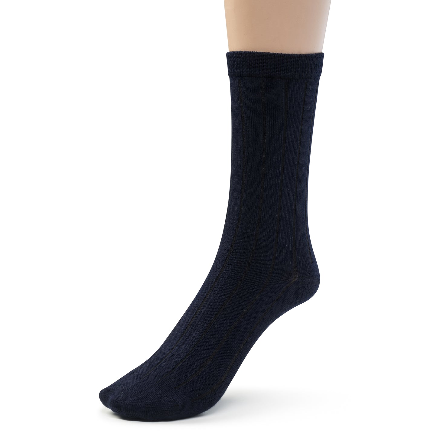 Kids Girls Boys Bamboo Ribbed Crew School Socks