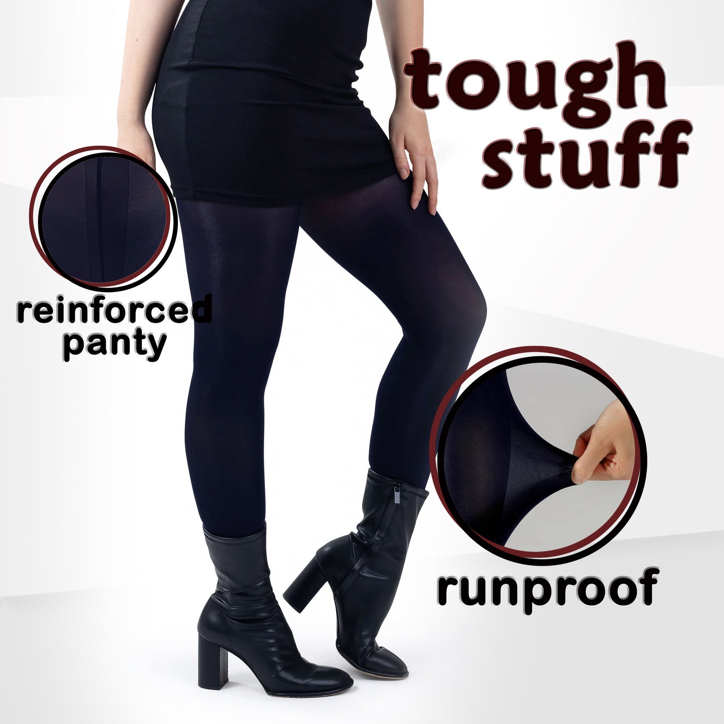 Women's Opaque Microfiber Comfort Tights