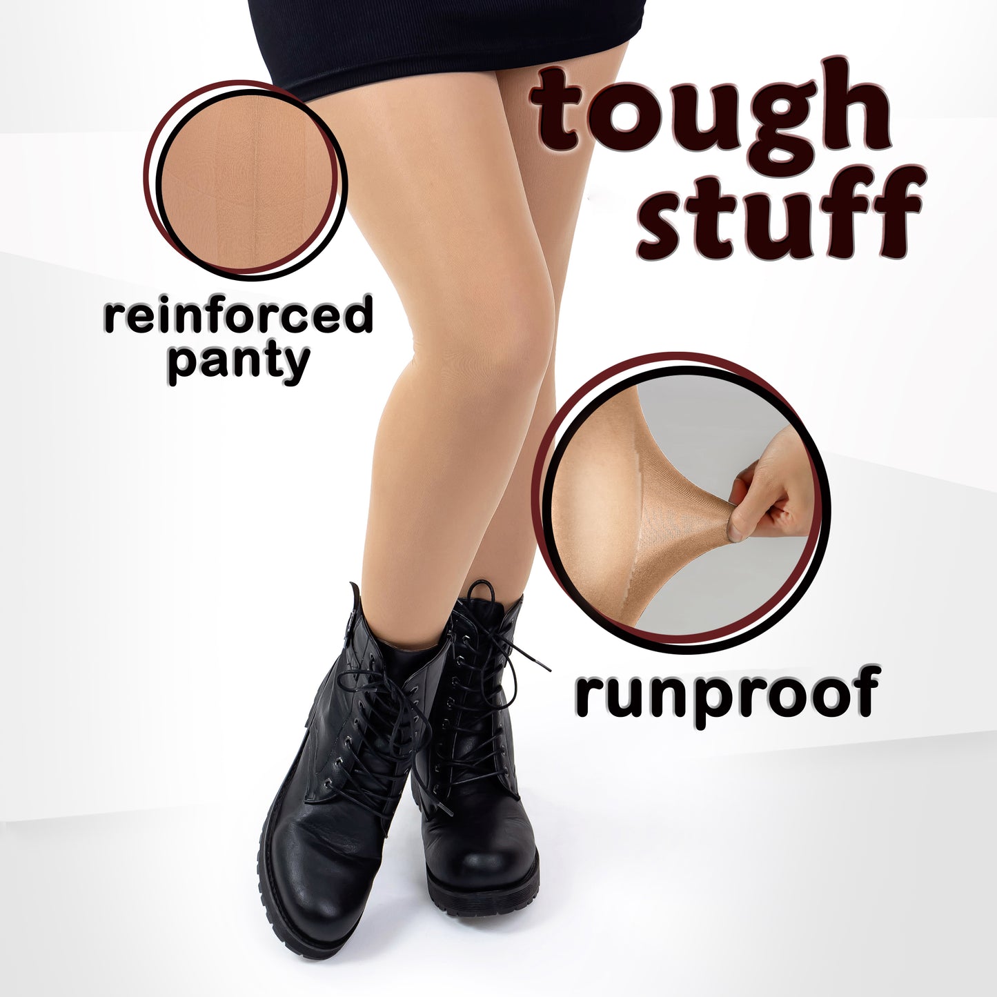 Women's Opaque Microfiber Comfort Tights