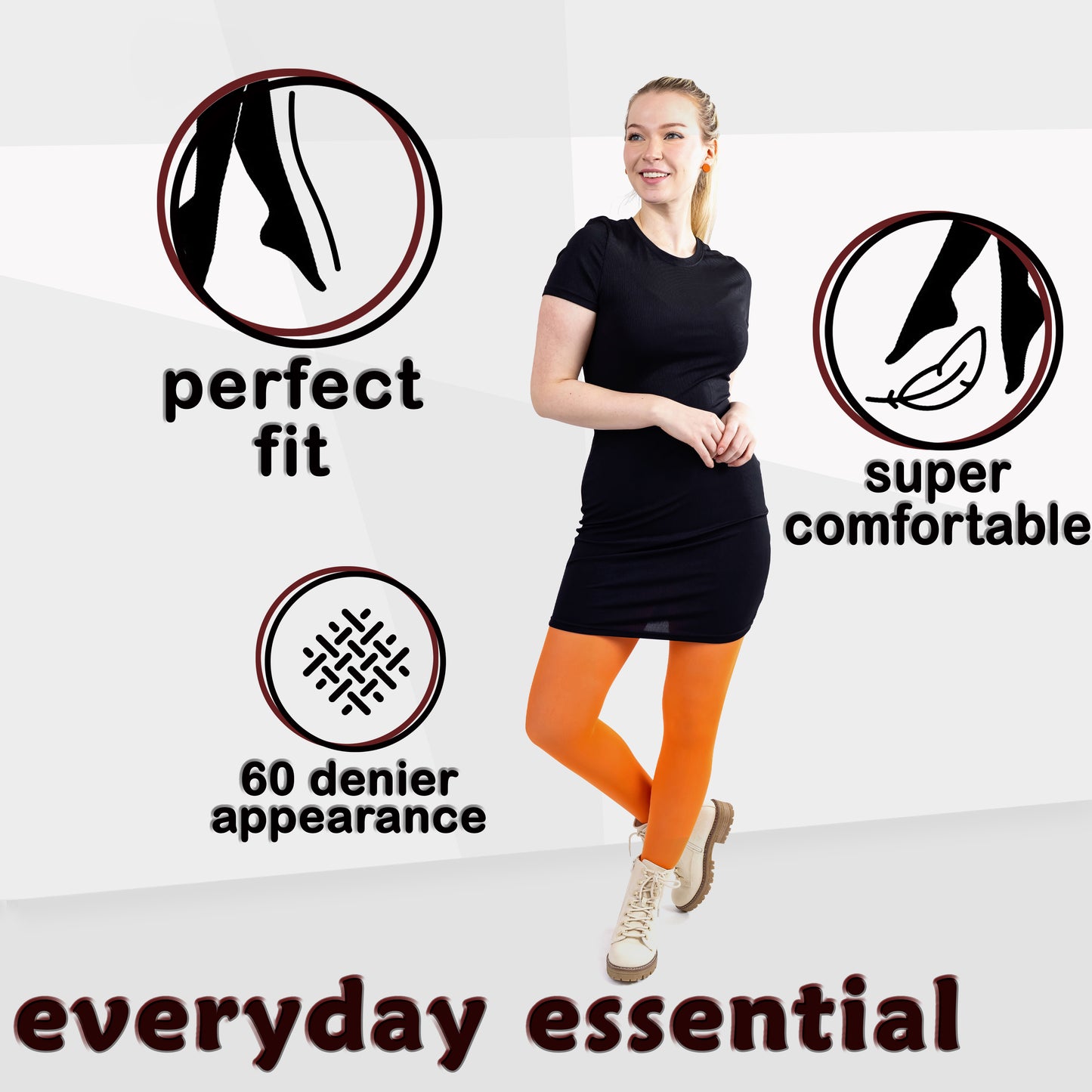 Women's Opaque Microfiber Comfort Tights