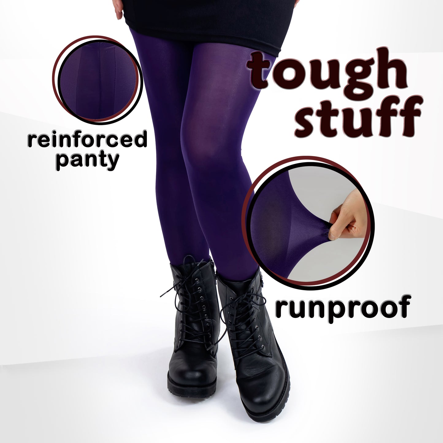 Women's Opaque Microfiber Comfort Tights