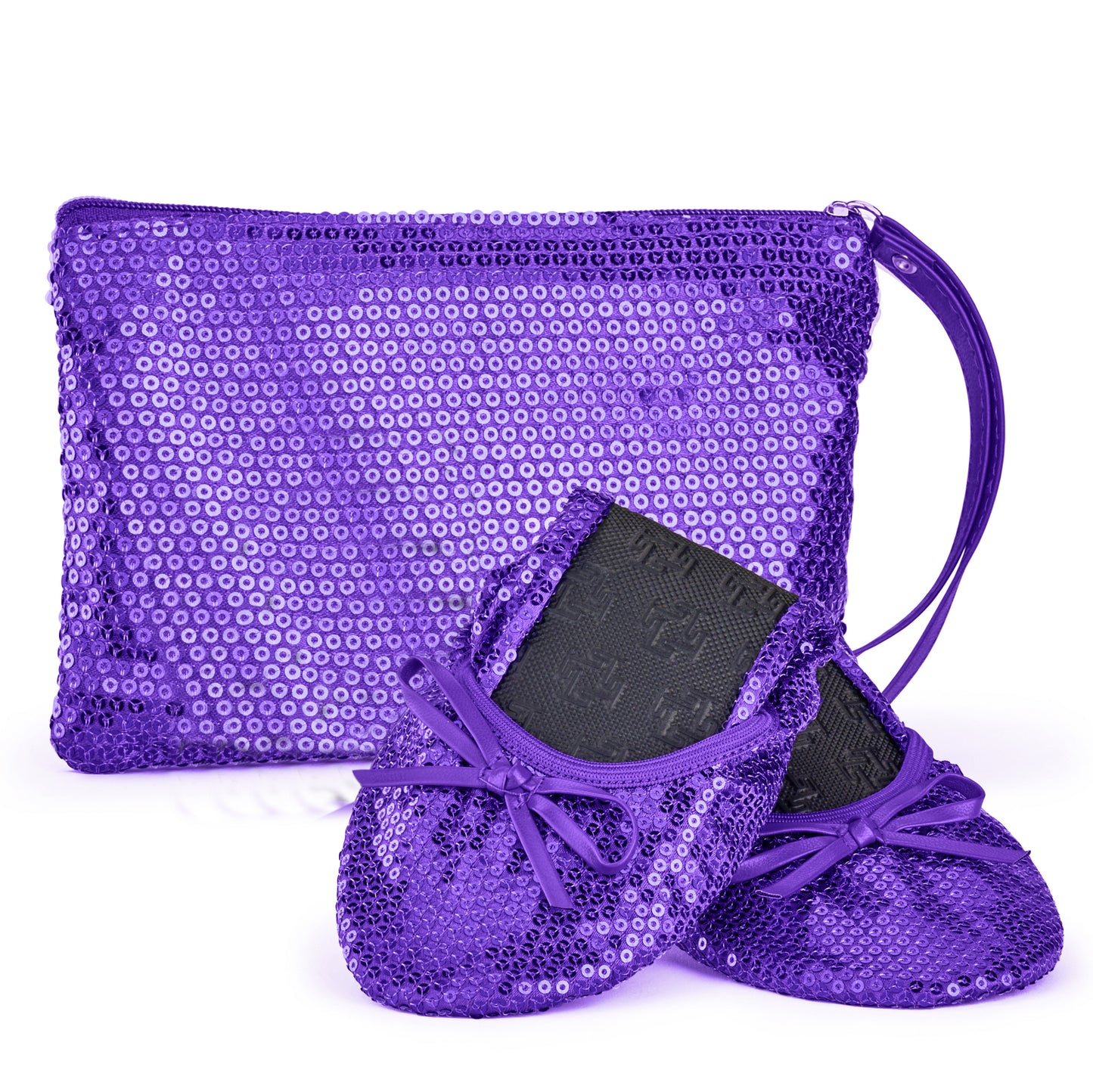 Sparkle Flat / Sequin Flat Foldable Ballet Flat Women's