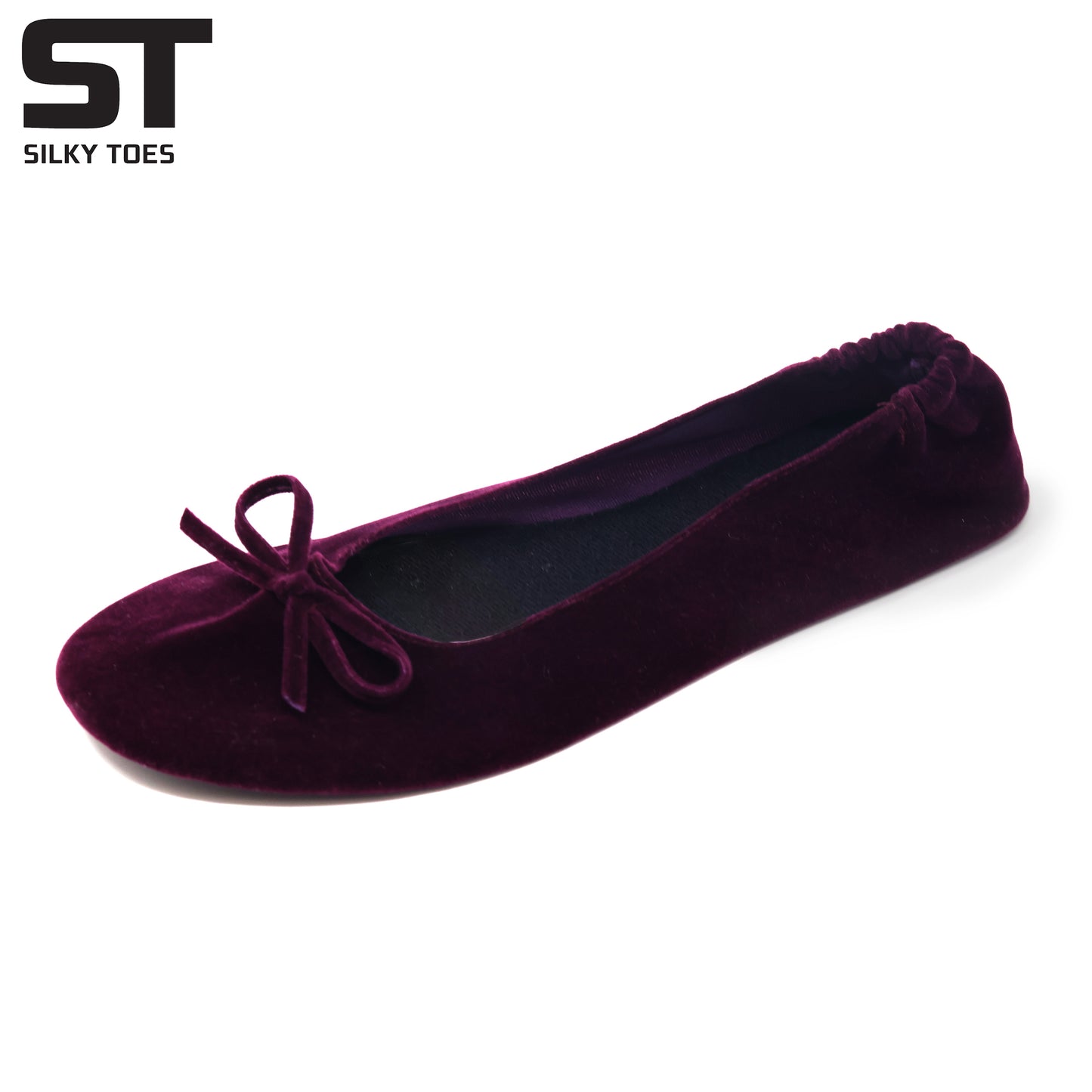 Velvet Ballet Flats Foldable Flats Women's Shoes