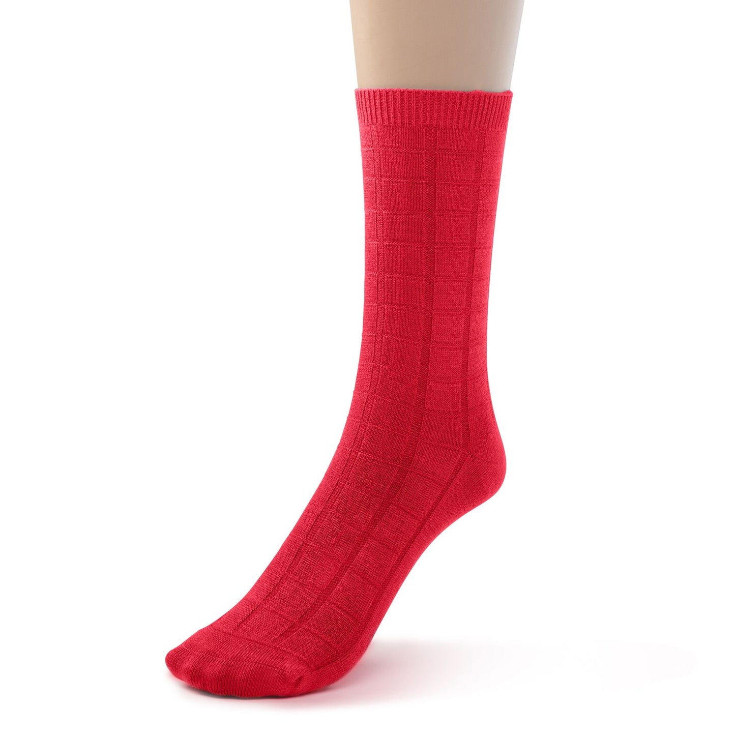 Kids Bamboo Textured Crew School Socks