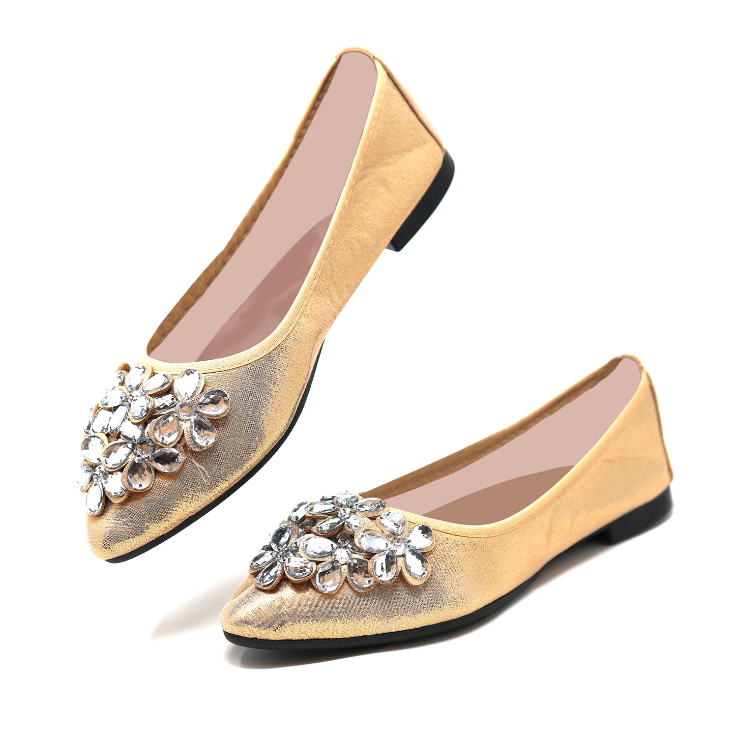 Silky Toes Foldable Flats for Women Dressy Ballet Shoes for Purse