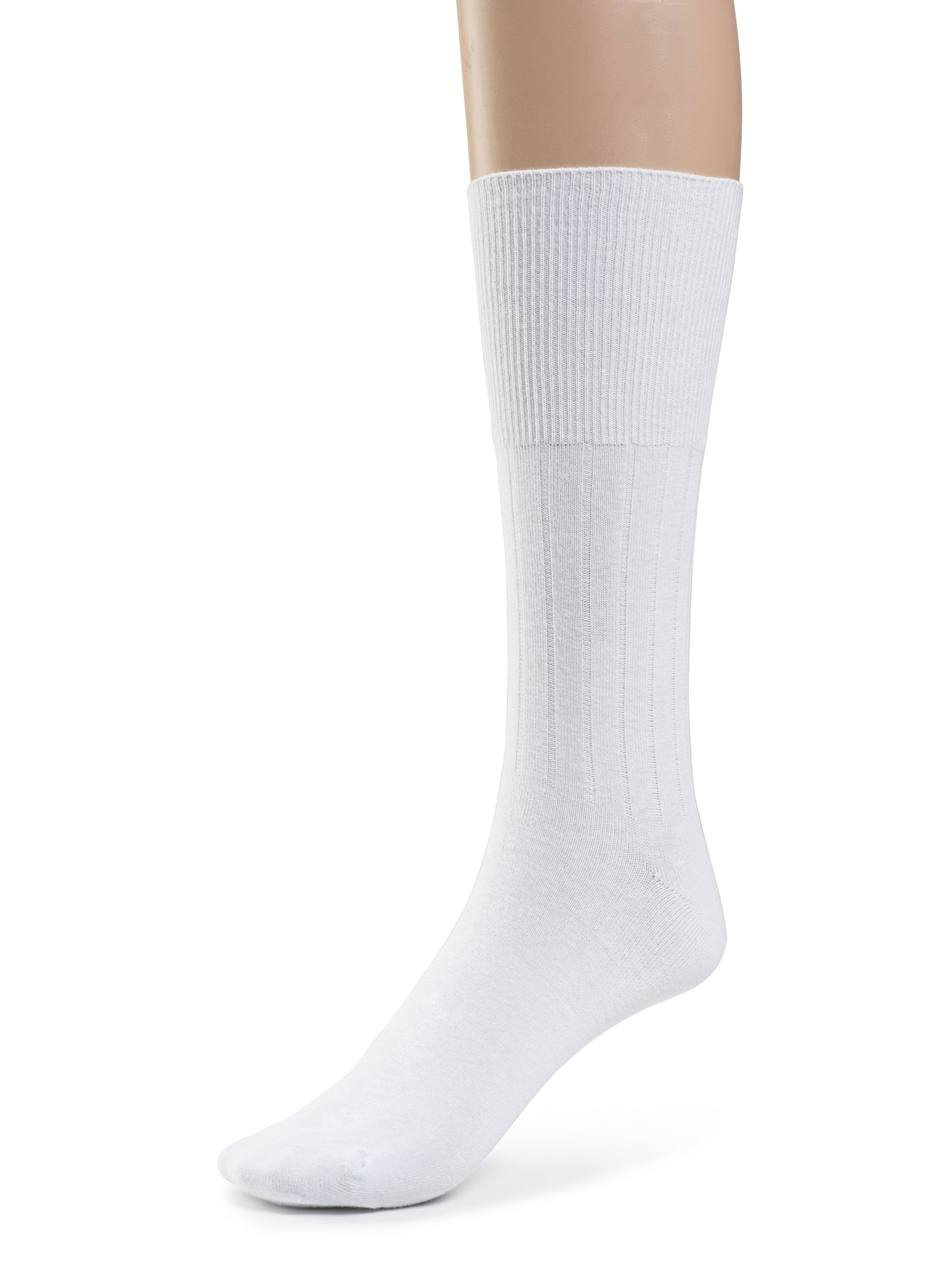 Men's Diabetic Cotton Crew Dress Socks