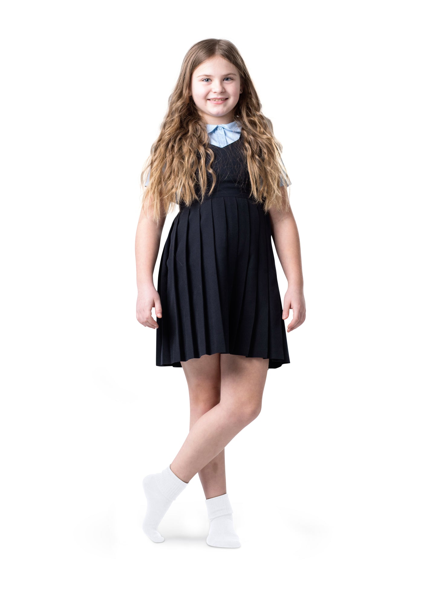 Girls Boys Turn Cuff Bamboo Casual Socks, Triple Roll Dress Crew Socks